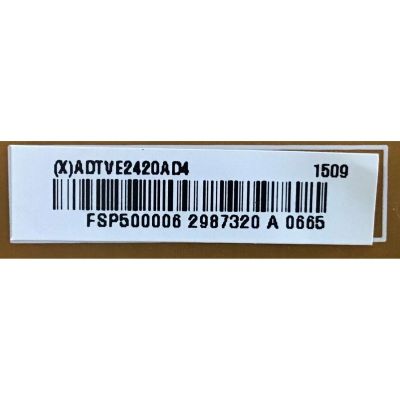 KIT DE TARJETAS PARA TV VIZIO / MAIN XFCB02K009 / 715G7126-M01-000-004K / FUENTE ADTVE2420AD4 / 715G6973-P01-000-002H / T-CON 5550T15C04 / T500HVD02.0 / PANEL TPT500J1-HVN04 / MODELO E50-C1 LTCWSKAR - Imagen 3